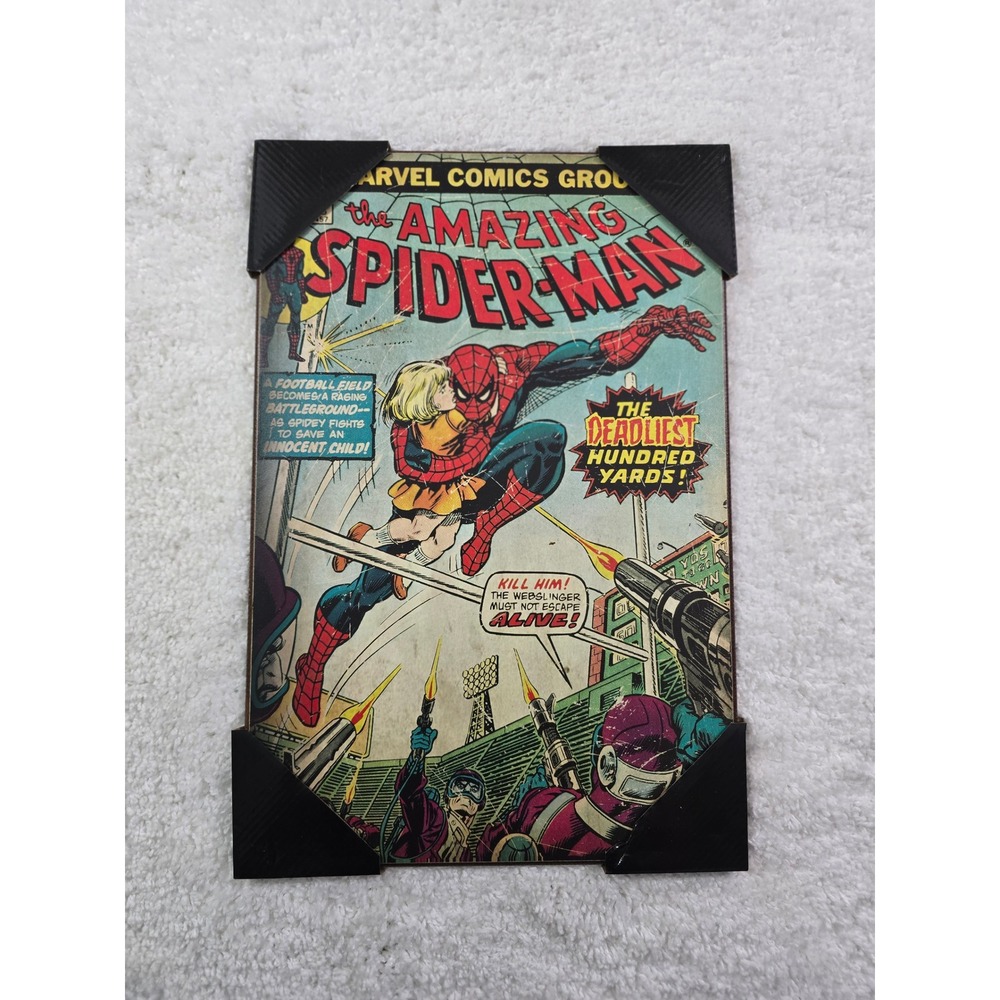 Marvel The Amazing Spider-Man Wood Wall Art Comic Cover Issue 153 13x19 Decor